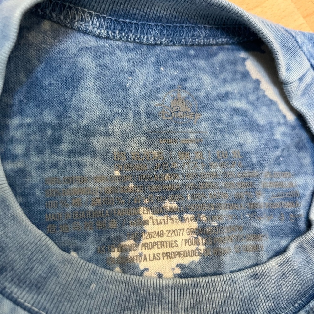 Walt Disney World Denim Look/Bleach Splatter Spirit Jersey - Picture 11 of 12